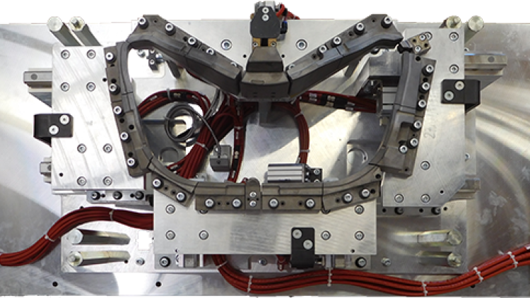 Airbox hot plate welding tool - Lower tool