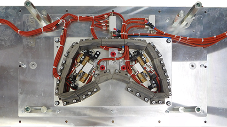 Airbox hot plate welding tool - Upper tool