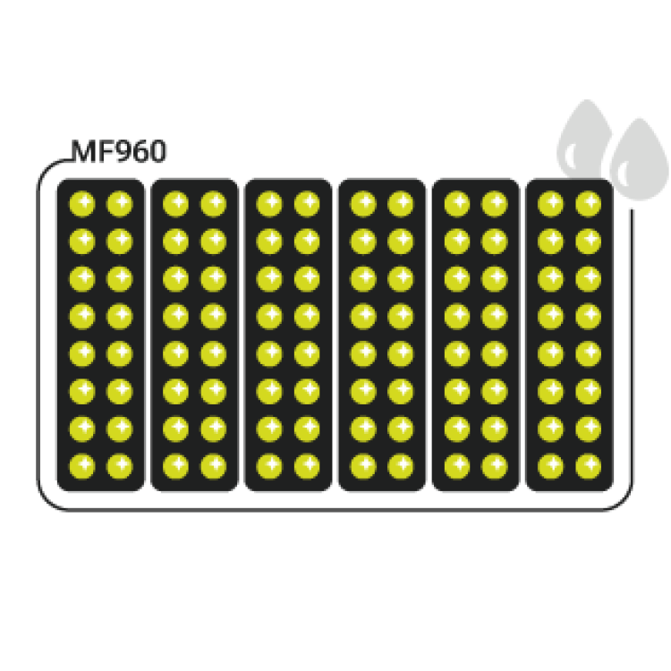 Semplified scheme of sources applied on MF960