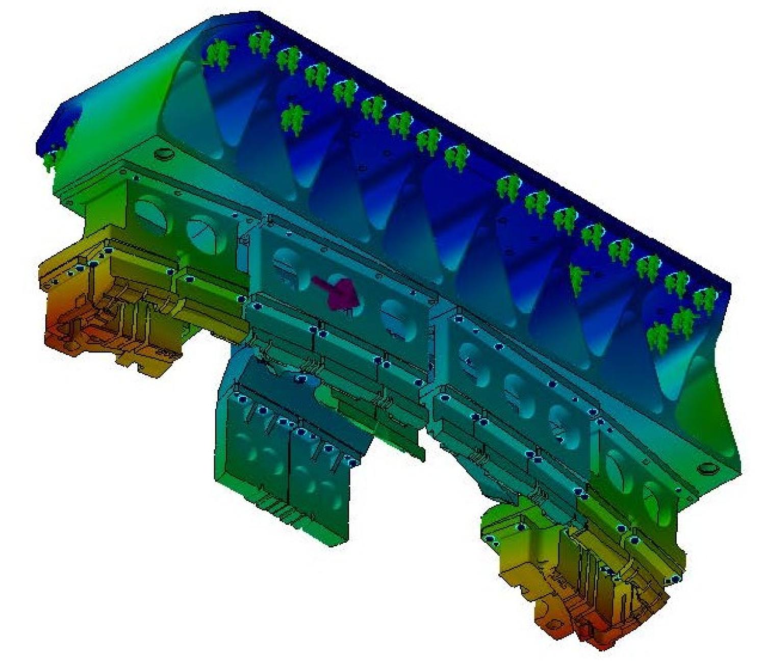 Virtual modeling - Simulation of vibration tool