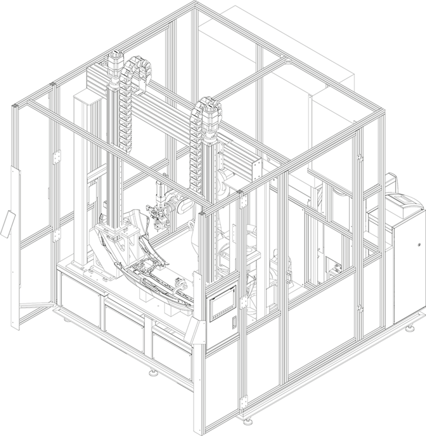 Gluing machine - scheme